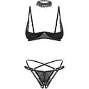 Комплект Obsessive Donarella M/L (чорний)