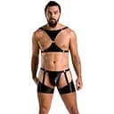 Комплект чоловічий Passion 047 SET ARON XXL/XXXL чорний