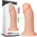 Реалістичний фалоімітатор на присосці LoveToy Realistic 24 см тілесний