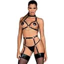 Бюстгальтер-портупея Obsessive A740 One Size чорний