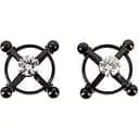 Затискачі на соски Bad Kitty Nipple Jewellery чорний