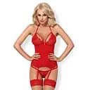 Еротичний комплект Obsessive 838 S/M червоний