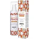 Массажное масло Exsens Organic White Peach разогревающее, без сахара, без парабенов, съедобное 50 мл