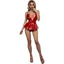 Лакований боді зі спідницею DA розмір XS/S