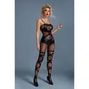 Бодистокинг Caprice Lingerie Model 11 One size Black имитация чулок открытый доступ