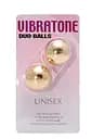Вагинальные шарики Vibratone Unisex Duo Balls, 3.5 см, золотистый