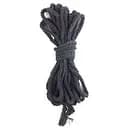 Бавовняна мотузка BDSM 8 метрів, 6 мм, колір чорний