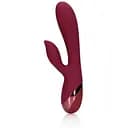 Вібратор-кролик Loveline Smooth Silicone Rabbit 20 см (вишневий)