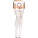 Панчохи-сітка зі швом ззаду Leg Avenue Butterfly back seam thigh highs One size White