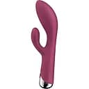 Вібратор-кролик Satisfyer Spinning Rabbit 1 20 см бордовий