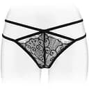Трусики-стрінги Fashion Secret MYLENE Black з подвійною лінією стегна S/M/L