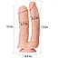 Двойной фаллоимитатор 12'' Realistic Mega Double Dildo LOVETOYS 66-LV111013 99180 - миниатюра 2