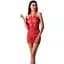 Бодістокінг Passion BS063 red, сукня-сітка халтер S/M/L - мініатюра 1