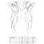 Боди монокини Passion Adara Body black L/XL - миниатюра 2