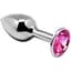 Анальна пробка Alive Mini Metal Butt Plug L 8 см (рожевий) - мініатюра 1
