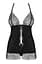 Комплект білизни Obsessive Chiccanta Babydoll S/M чорний - мініатюра 5