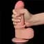 Фаллоимитатор LoveToy Sliding-Skin Dual Layer Dong 7" 18.3 см телесный - миниатюра 8