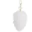 Металева анальна пробка Кролячий хвост Lockink Sevanda White Bunny-Tail Anal Pear-shape Plug - мініатюра 5