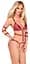 Боді Bad Kitty Naughty Toys Strap M червоний - мініатюра 4