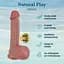 Фаллоимитатор Erospace Natural Play D1 21 см телесный - миниатюра 2