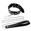 Ошейник с поводком из натуральной кожи с заклепками Art of Sex - Jenna Collar with Leash, черный Art of Sex SO6698 95290 - миниатюра 2