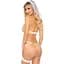 Костюм нареченої Leg Avenue G-stRing teddy, veil & garter One Size White - мініатюра 2