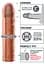 Насадка для пеніса Pipedream Fantasy X-tensions Perfect Extension 20 см тілесний - мініатюра 6