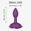 Силиконовая анальная пробка Love To Love Open Roses S size Purple Rain - миниатюра 3