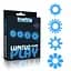 Набір ерекційних кілець Lovetoy Lumino Play Penis Ring 4 шт. блакитний - мініатюра 2