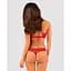 Комплект білизни Obsessive Lacelove cupless 2-pcs set XS/S Red, відкритий доступ, відкриті груди - мініатюра 2