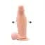 Надувний фалоімітатор LyBaile Inflatable Dong 19 см тілесний - мініатюра 3