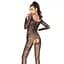 Бодистокинг Passion BS031 комбинезон с открытой грудью S/M/L black - миниатюра 2