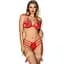 Эротический комплект белья Obsessive Giftella S/M красный - миниатюра 1