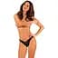 Мереживні стрінги Obsessive Donna Dream Thong M/L Black, низька посадка - мініатюра 6