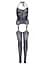 Leg Avenue Jacquard net bodystocking OS Black One size - миниатюра 6