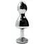 Металева анальна пробка Wooomy Lollypop Double Ball Metal Plug Blue S - мініатюра 2