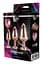 Анальна пробка Gleaming Love Gold Plug Set 3 шт. (рожевий) - мініатюра 5