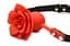 Кляп Master Series Blossom Silicone Rose Gag - Red - миниатюра 2