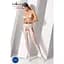 Эротические колготки-бодистокинг Passion S017 white имитация ажурных чулок и пояса S/M/L - миниатюра 2