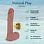 Фалоімітатор Erospace Natural Play D5 22 см тілесний - мініатюра 2