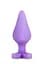 Анальная пробка Blush PLAY WITH ME CANDY HEART FUCK ME PURPLE Blush T330543 90480 - миниатюра 1
