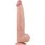 Фалоімітатор LoveToy Sliding-Skin Dual Layer Dong King Sized 34 см тілесний - мініатюра 1