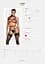 Портупея на грудь Obsessive A740 harness black, искусственная кожа - миниатюра 5
