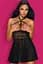 Чорний комплект білизни Nettsy babydoll S/M Obsessive Nettsy babydoll Ч S/M 91989 - мініатюра 1