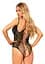 Тедди с открытым доступом Leg Avenue Net and lace crotchless teddy One size Black шнуровка на спине - миниатюра 2