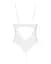 Боди Obsessive Alissium Crotchless XL/2XL белый - миниатюра 5