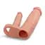 Насадка на пеніс Lovetoy Pleasure X-Tender Double Flesh Add 2 20 см тілесний - мініатюра 2