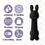 Мінівібратор FeelzToys Mister Bunny Black з двома насадками - мініатюра 5