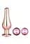 Анальна пробка Gleaming Love Pleasure Plug Set 3 шт. (рожевий) - мініатюра 2