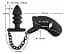 Пояс вірності для чоловіків Black Velvets Cock Cage With a Butt Plug 11.5 см чорний - мініатюра 6